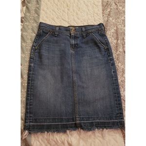 modest jean skirt